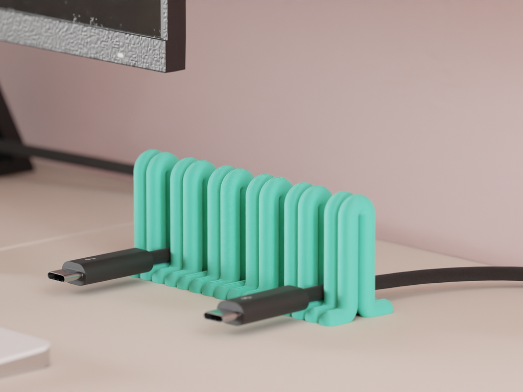 Usb cable dekstop clamp. Office Wire Management