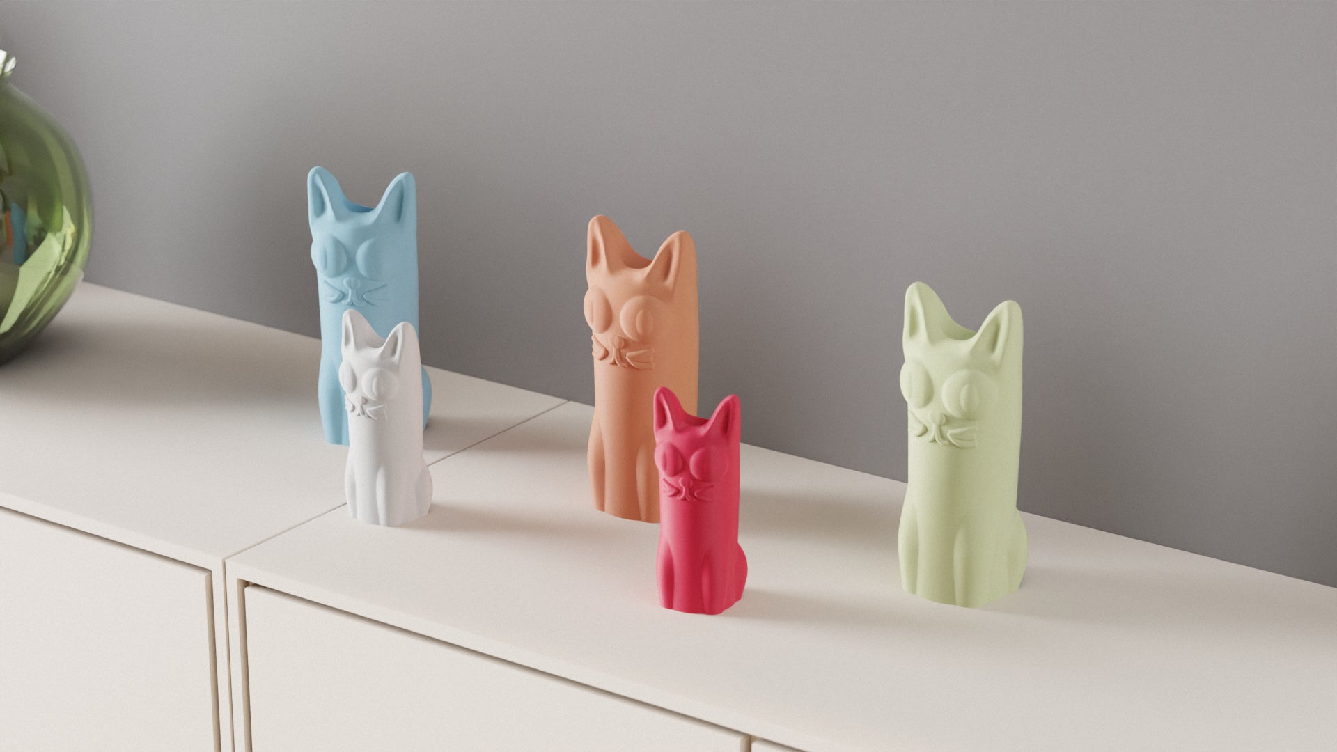 Cat Vase. Derpy Cat Cute Kawaii vase