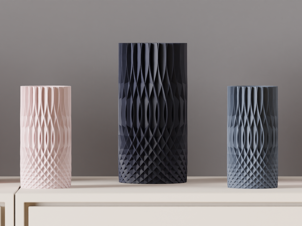 Modern Vase. Intricate Spiral Vase. Modern Decor