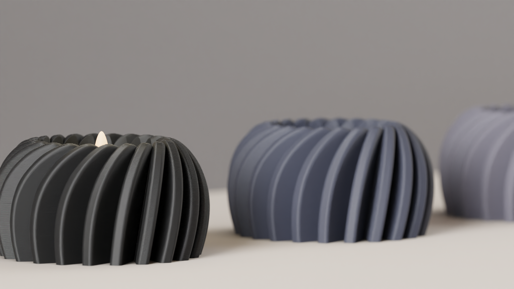 Elegant LED Candle holder. Twisted Candle holder