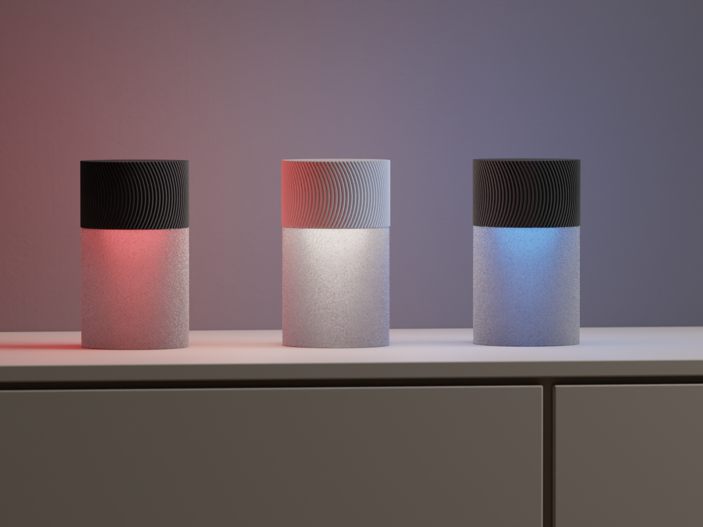 Modern Desktop Lamp. Wireless RGB Light for home