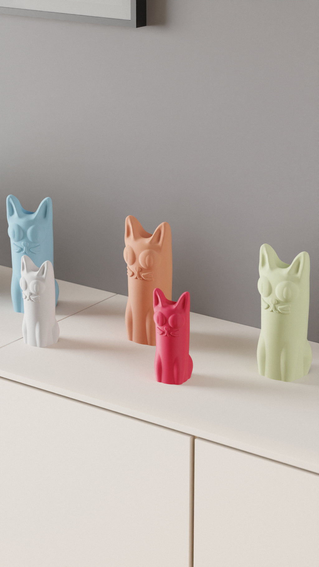 Cat Vase. Derpy Cat Cute Kawaii vase